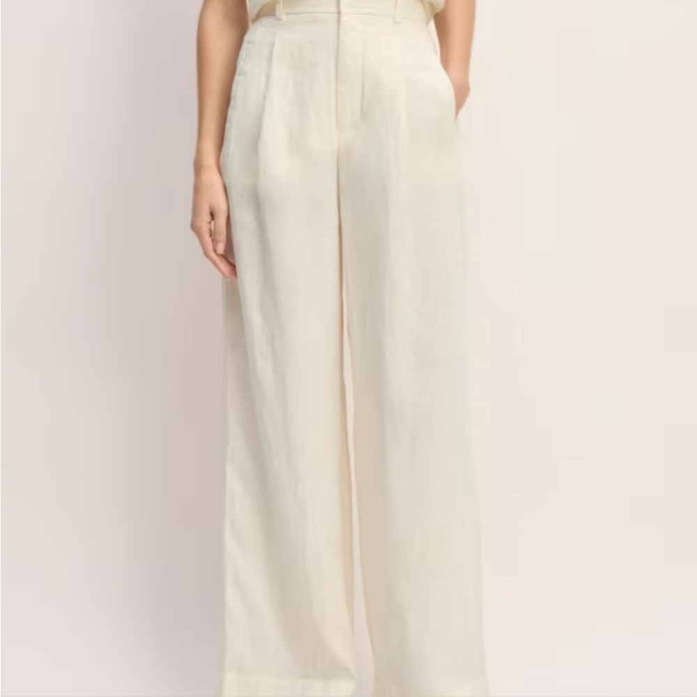 Everlane Women's Cream Trousers
